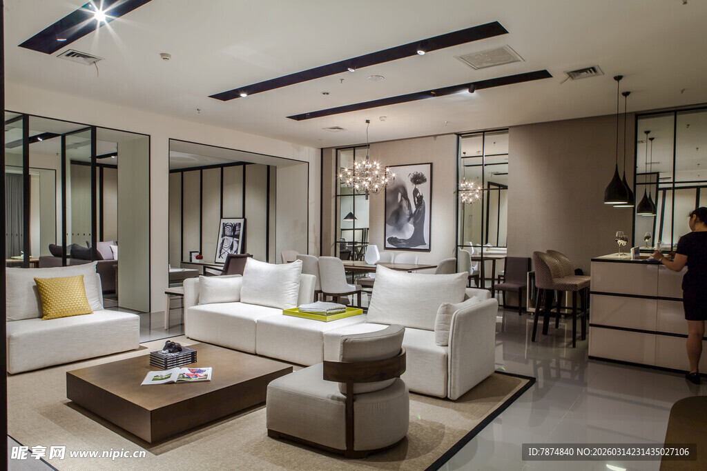 现代简约风格客厅展示