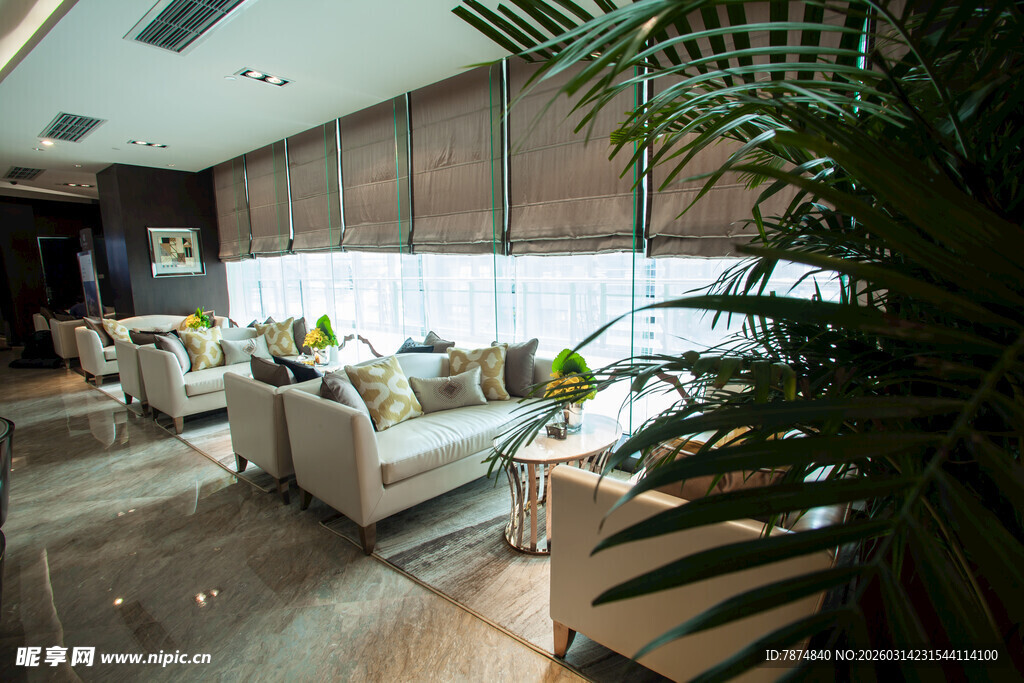 现代舒适客厅室内景观