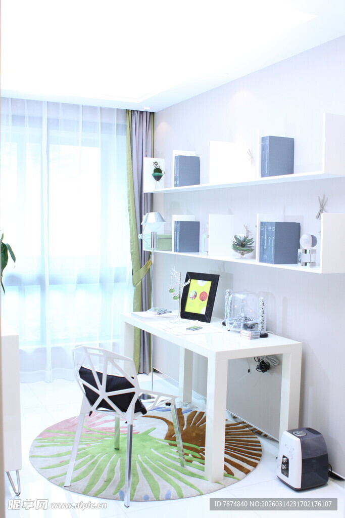 简约现代风书房办公空间