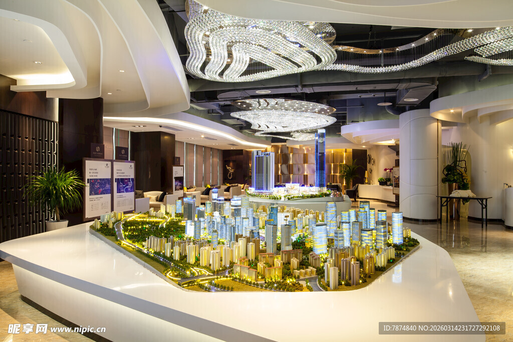精致城市建筑模型展示