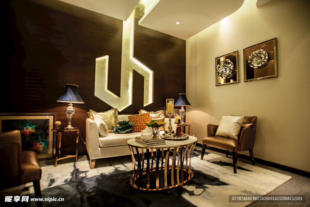 温馨舒适的室内客厅场景