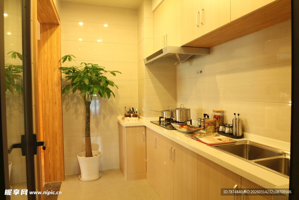 温馨简约风室内厨房一角