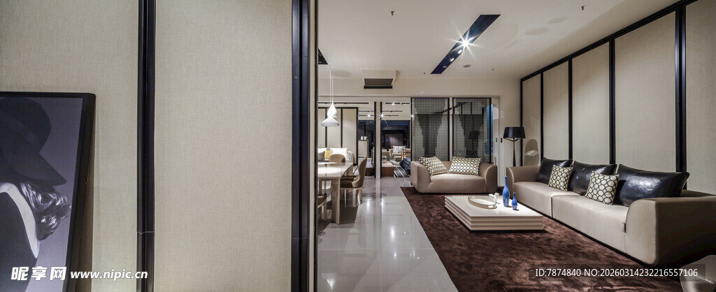 现代简约风格豪华客厅