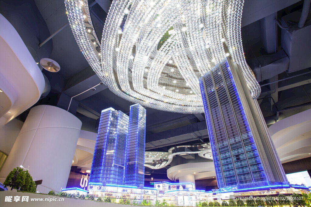 现代摩天大楼建筑模型