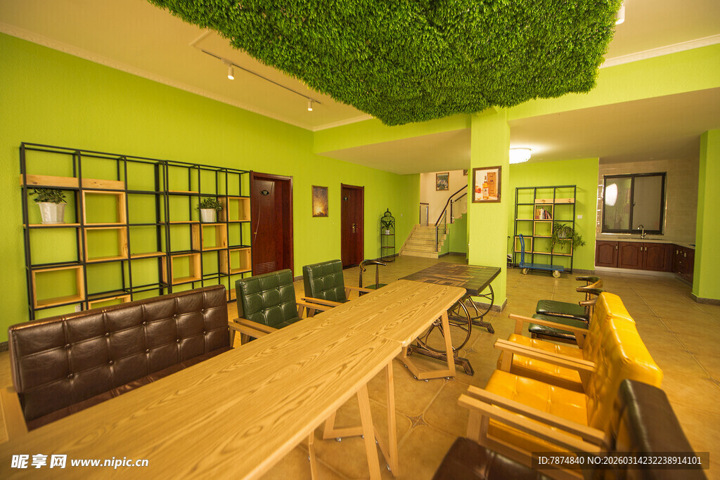 绿意盎然的舒适室内空间