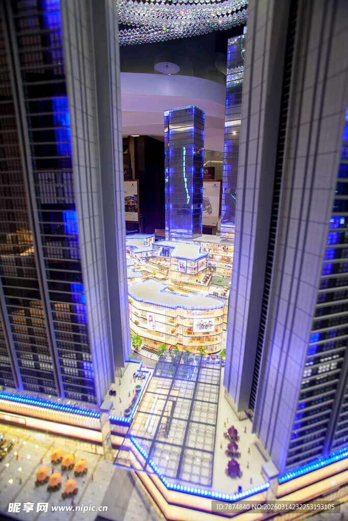 璀璨都市夜景俯瞰图