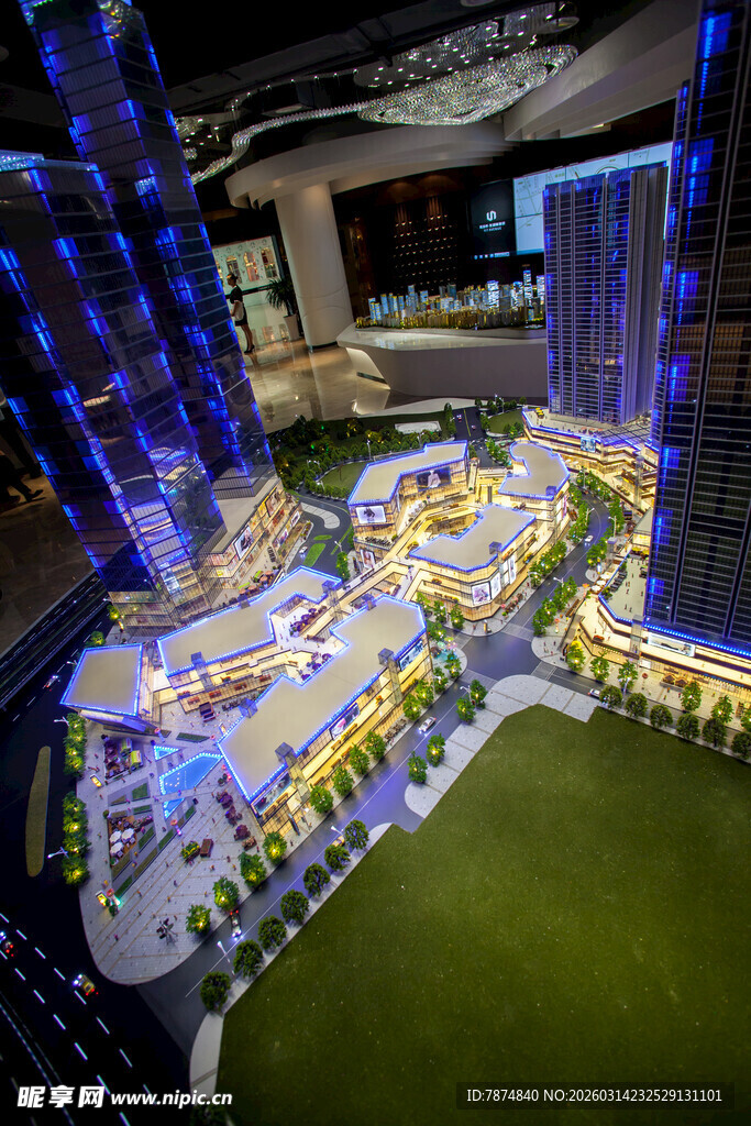 城市商业建筑模型展示
