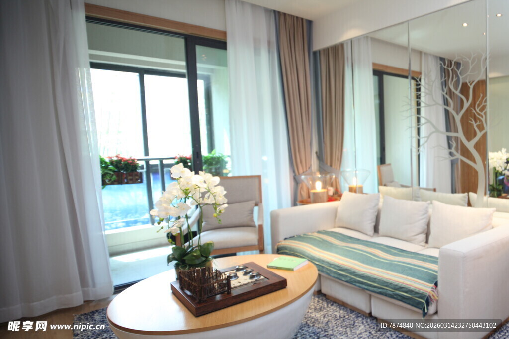 现代简约风格客厅室内景