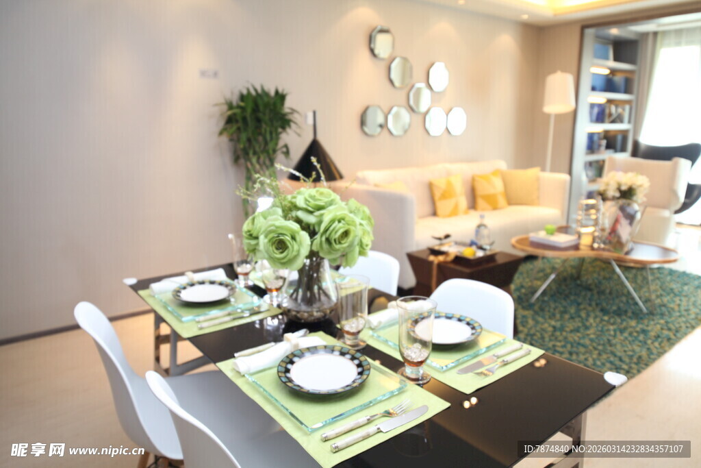 现代简约风温馨餐厅布置