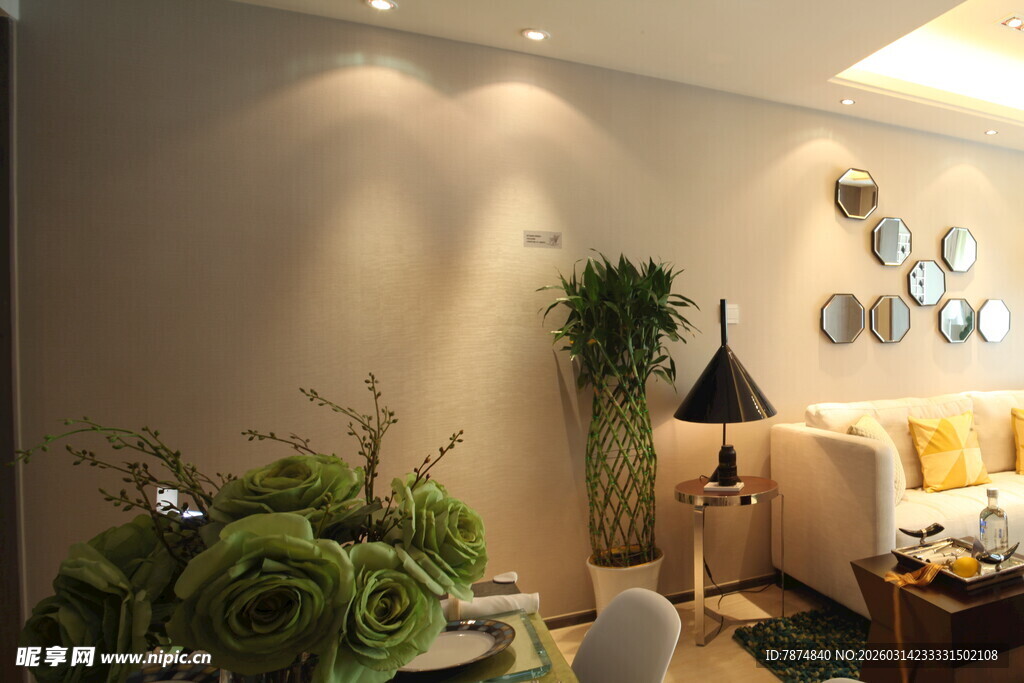 温馨舒适的客厅室内场景