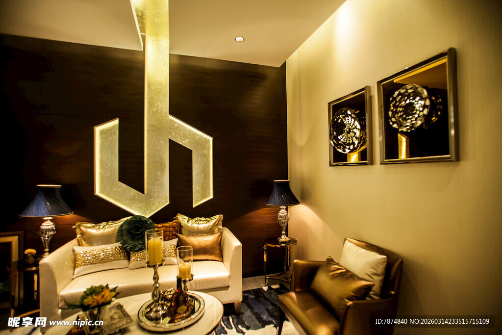 温馨客厅家居装饰场景