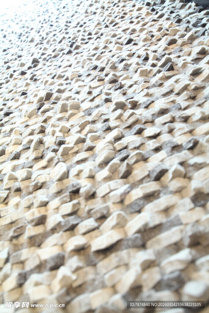 纹理细腻的米色编织物