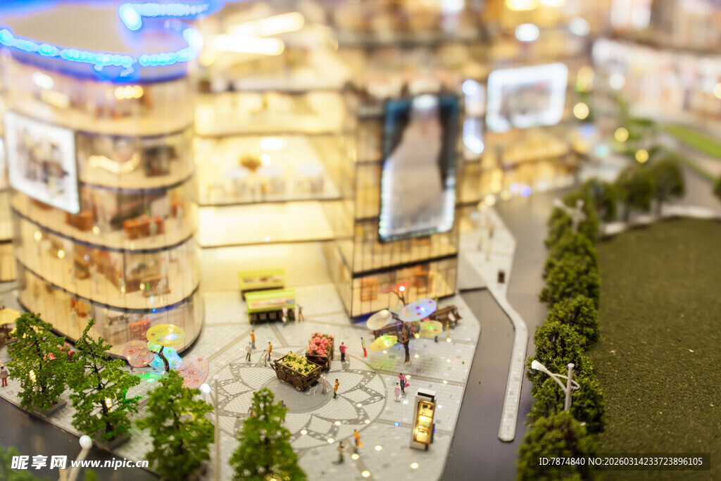 精致微缩城市景观模型