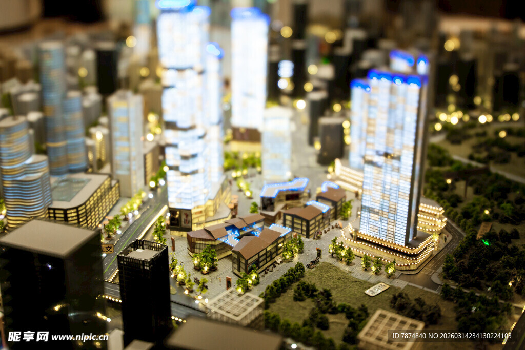 城市建筑微缩景观模型
