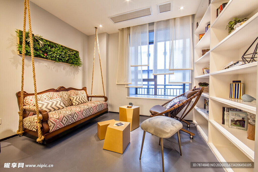 温馨舒适的室内休闲角落