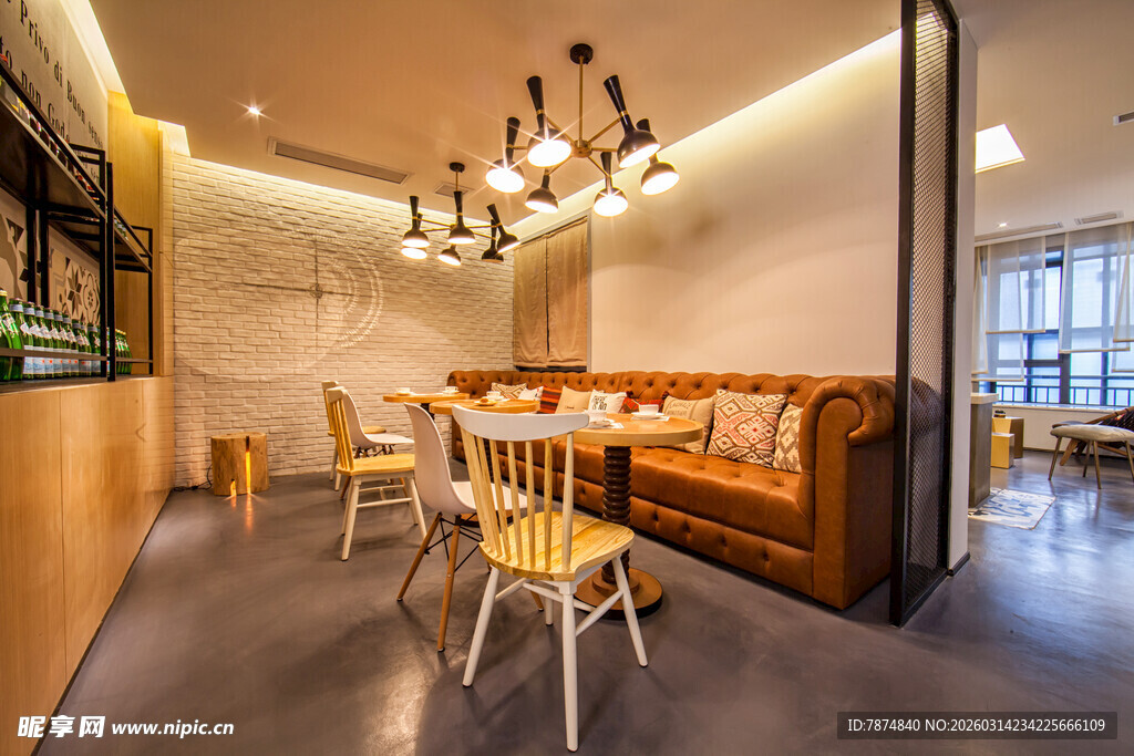 温馨现代风室内休闲空间