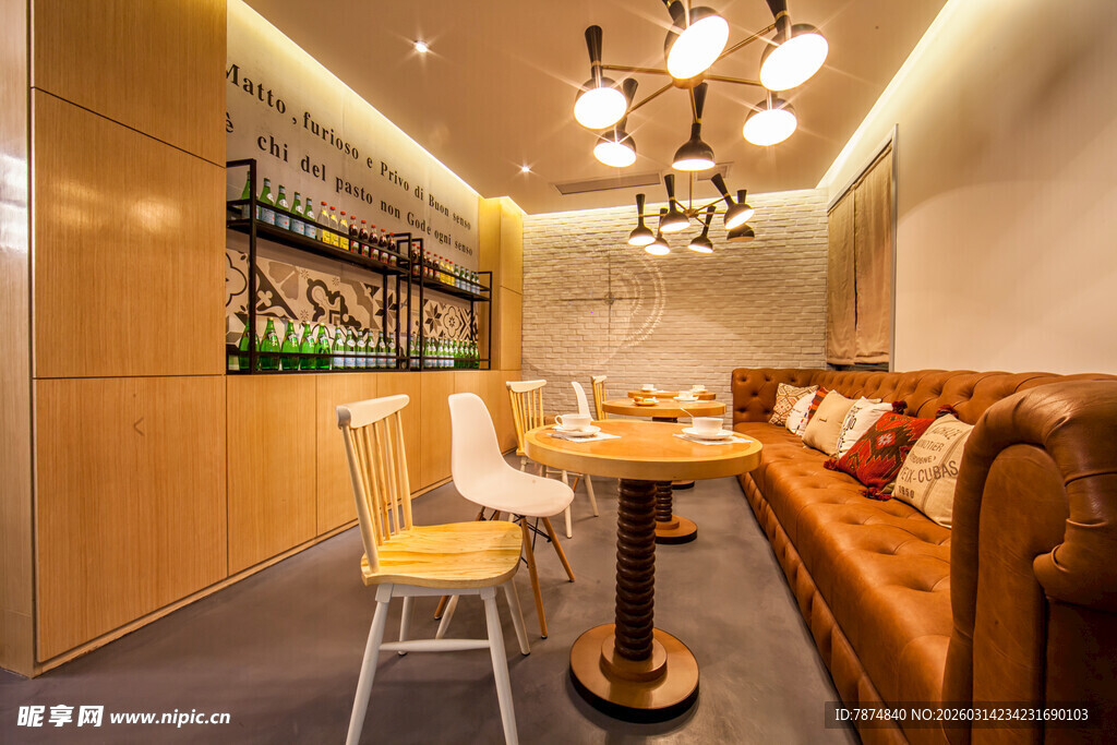 温馨现代风餐厅室内一角