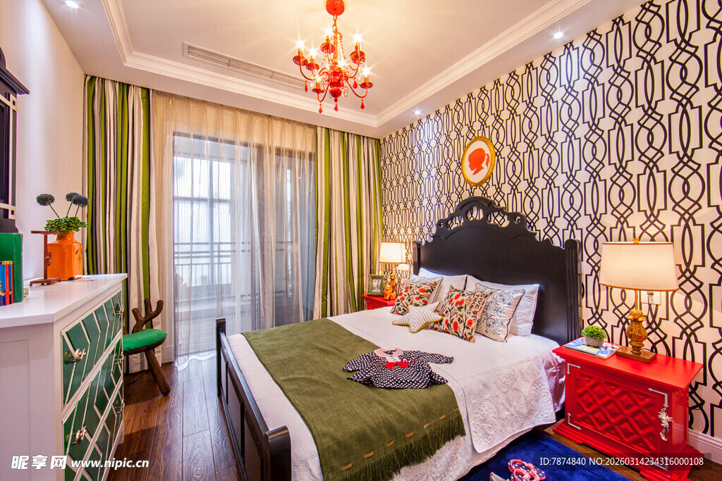 现代简约风卧室装饰展示