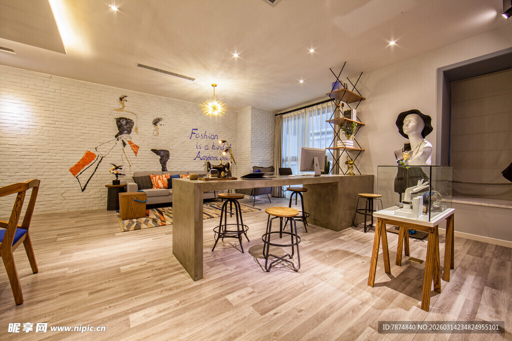 温馨简约风室内休闲空间