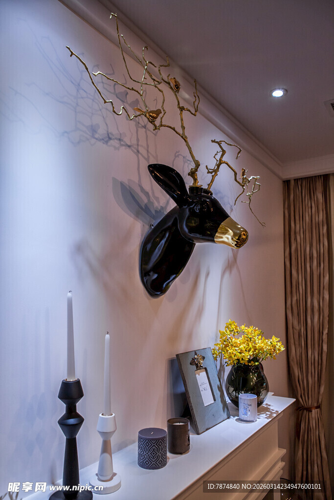 北欧风家居精致装饰角落