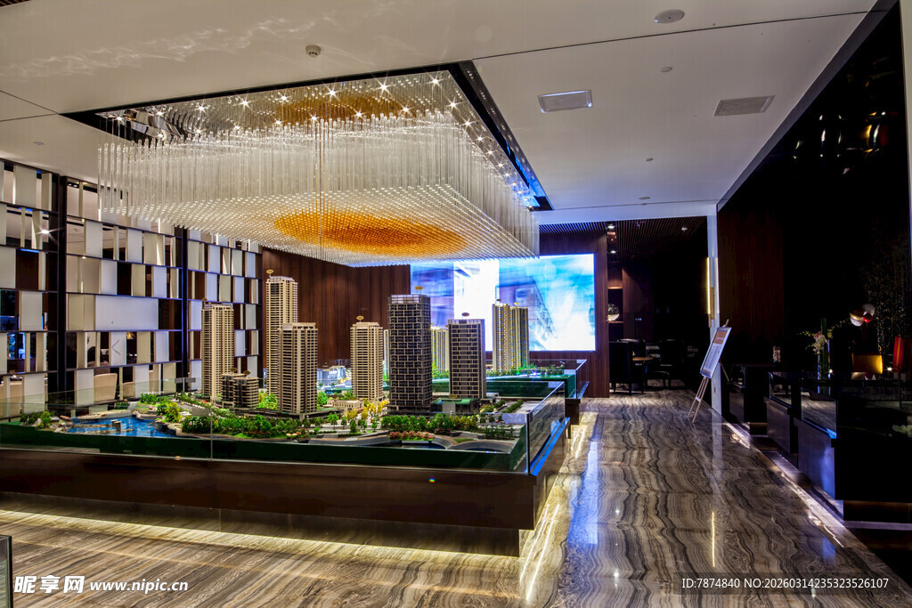 豪华室内景观展示空间