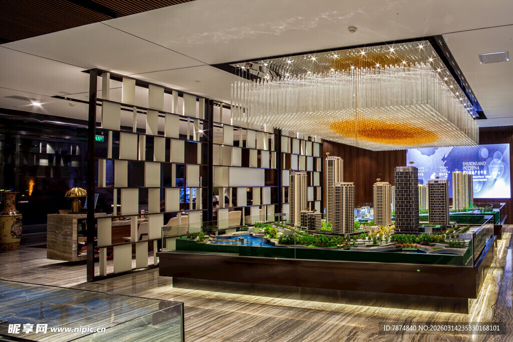 精致楼盘模型展示空间