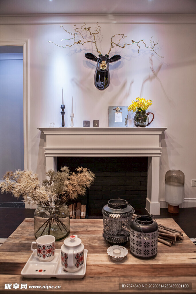 温馨复古风家居客厅摆件