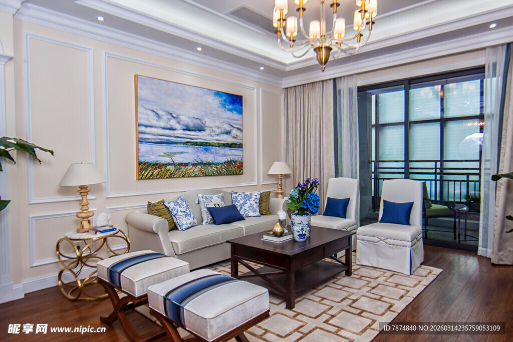 现代简约风豪华客厅展示