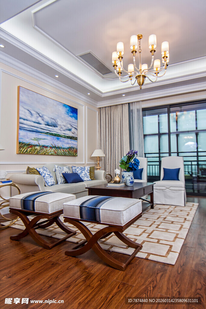 现代豪华客厅室内装饰