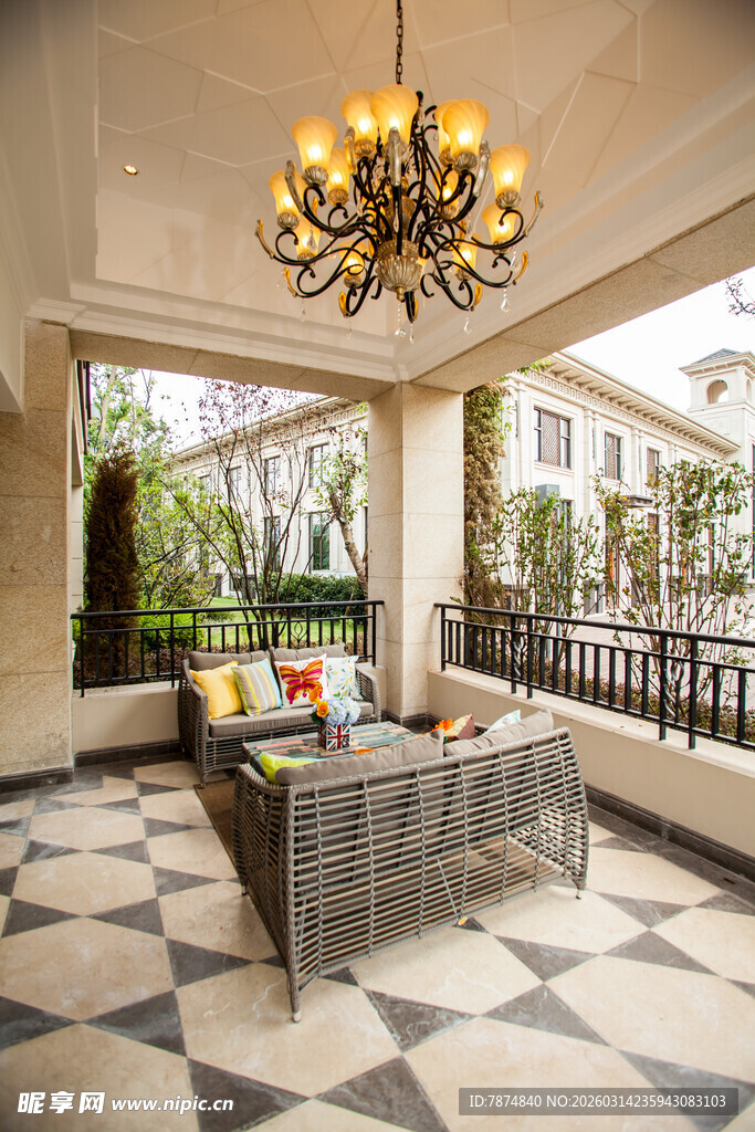 豪华欧式风格户外休闲空间