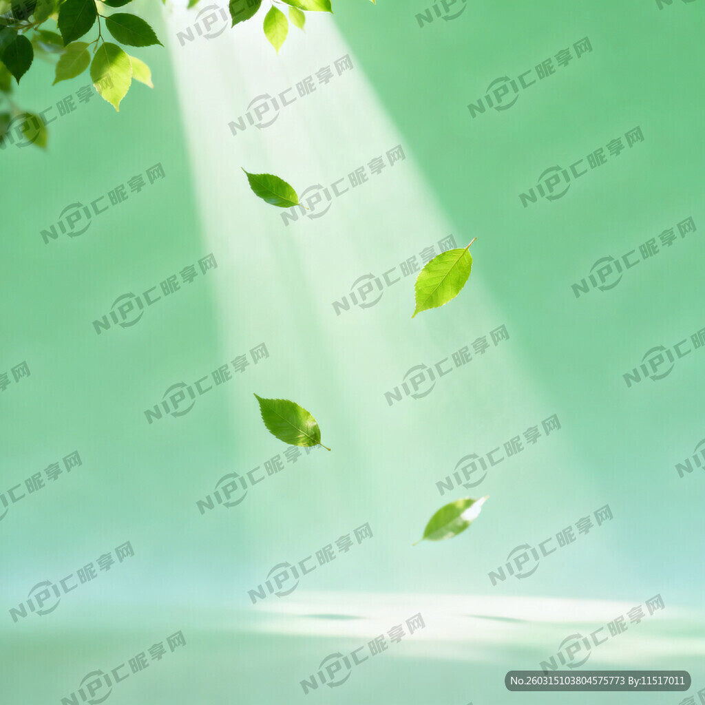 绿色系   有光束   