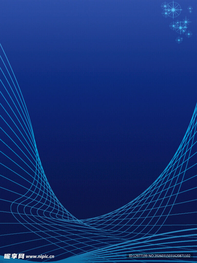 蓝色线条抽象背景图案