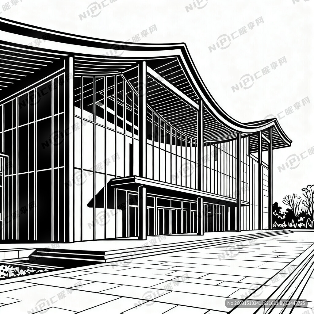 根据海安青墩遗址博物馆实景图画