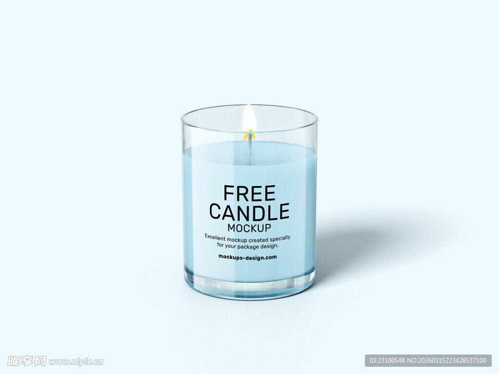 简约白色树木蜡烛