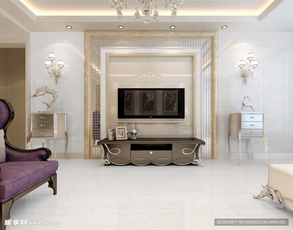 奢华客厅室内装饰设计