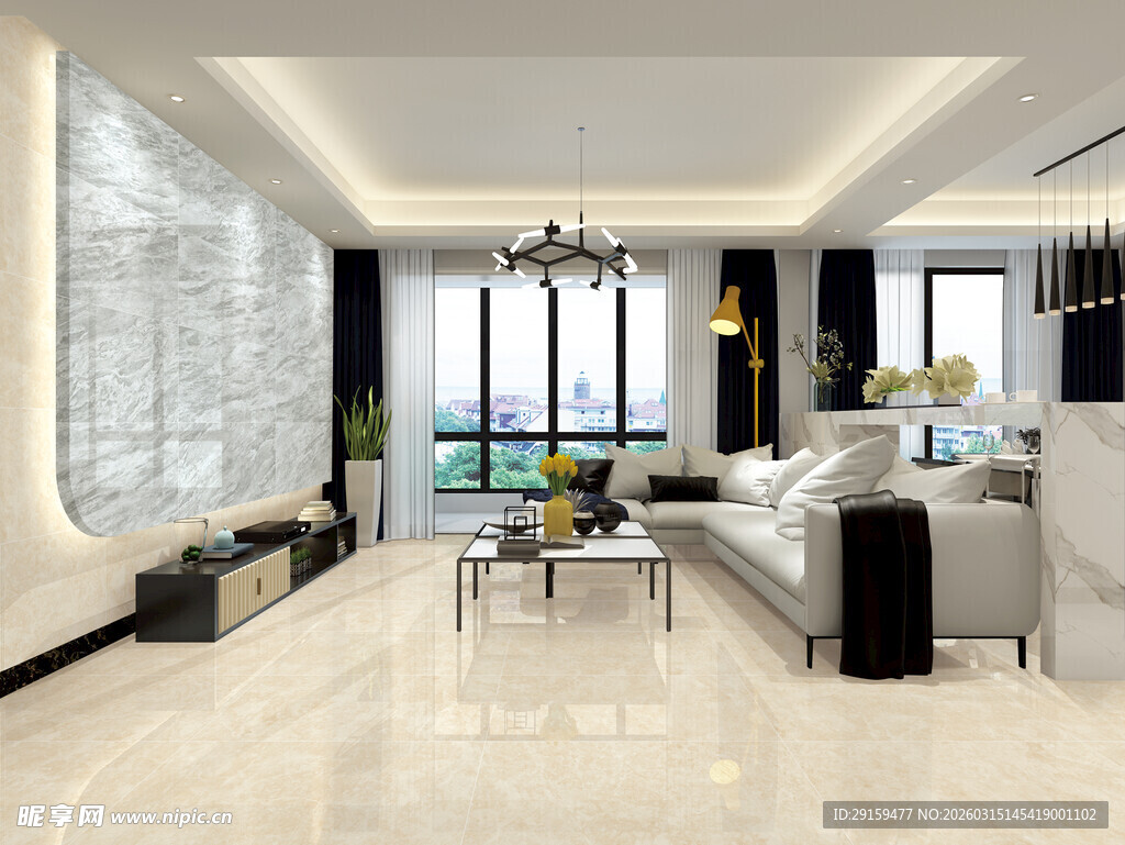 现代简约风格的客厅空间