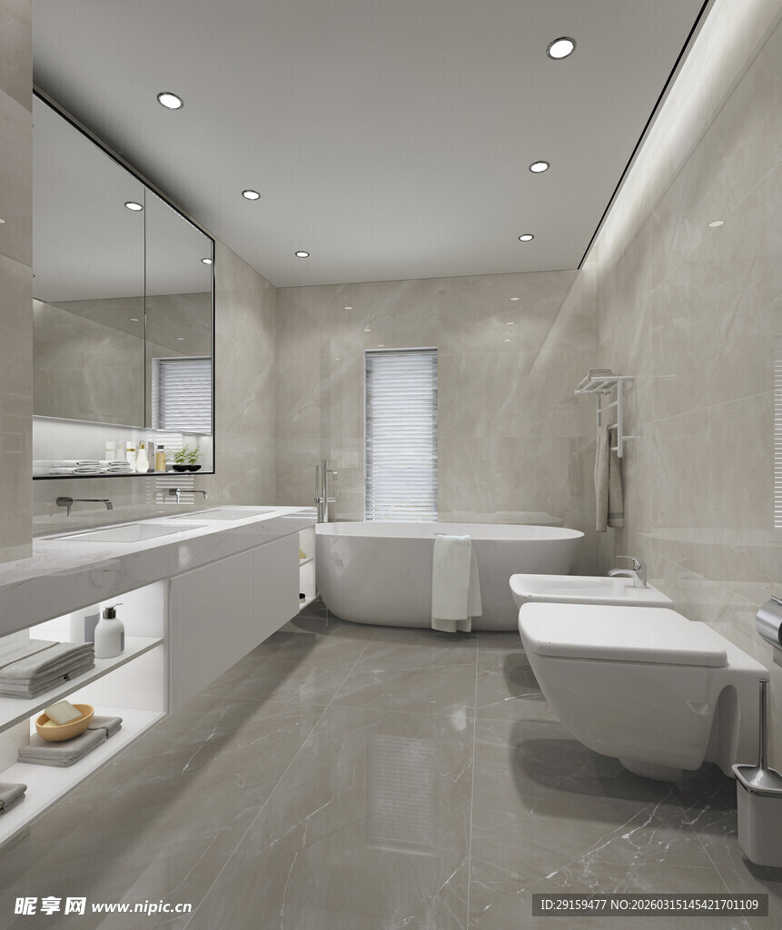 现代简约风格豪华浴室