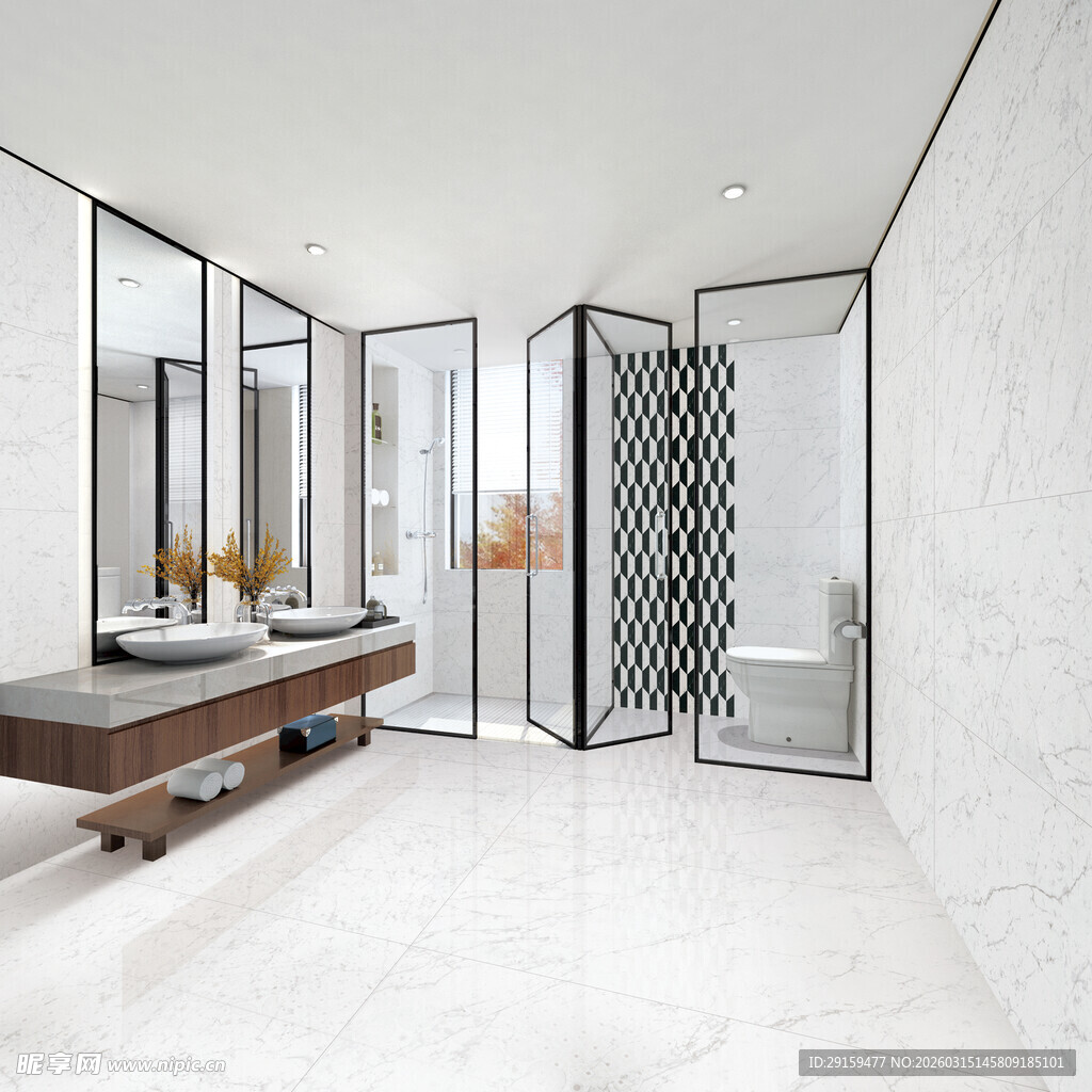 现代简约风时尚浴室空间