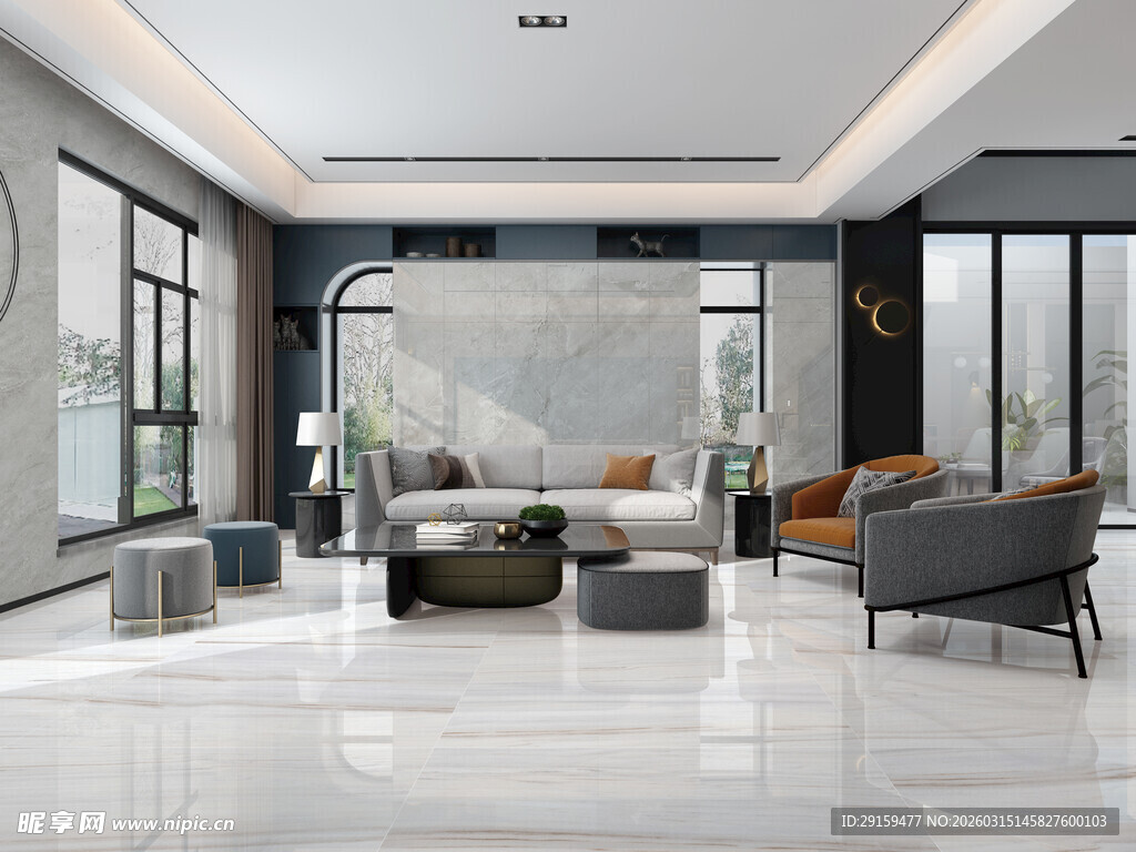 现代简约风格客厅空间