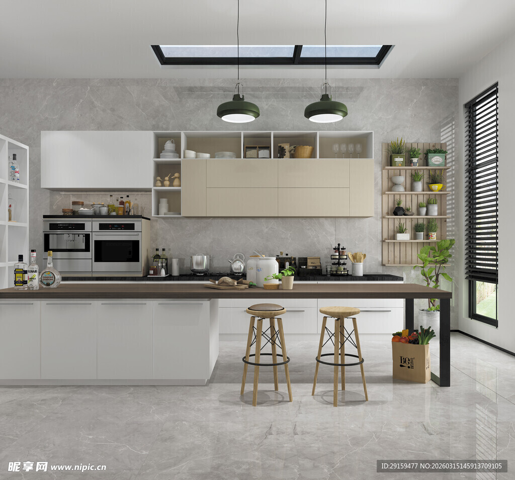 现代简约风格开放式厨房