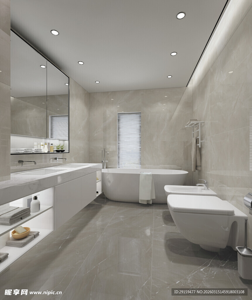 现代简约风格豪华浴室