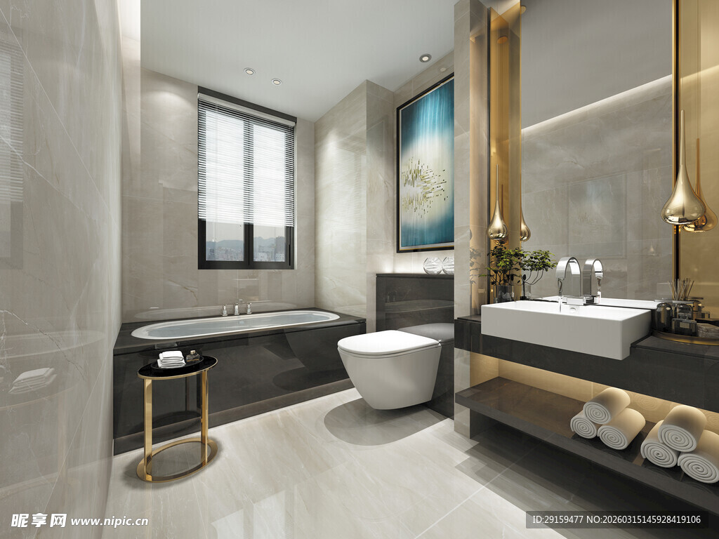 现代简约风卫生间设计