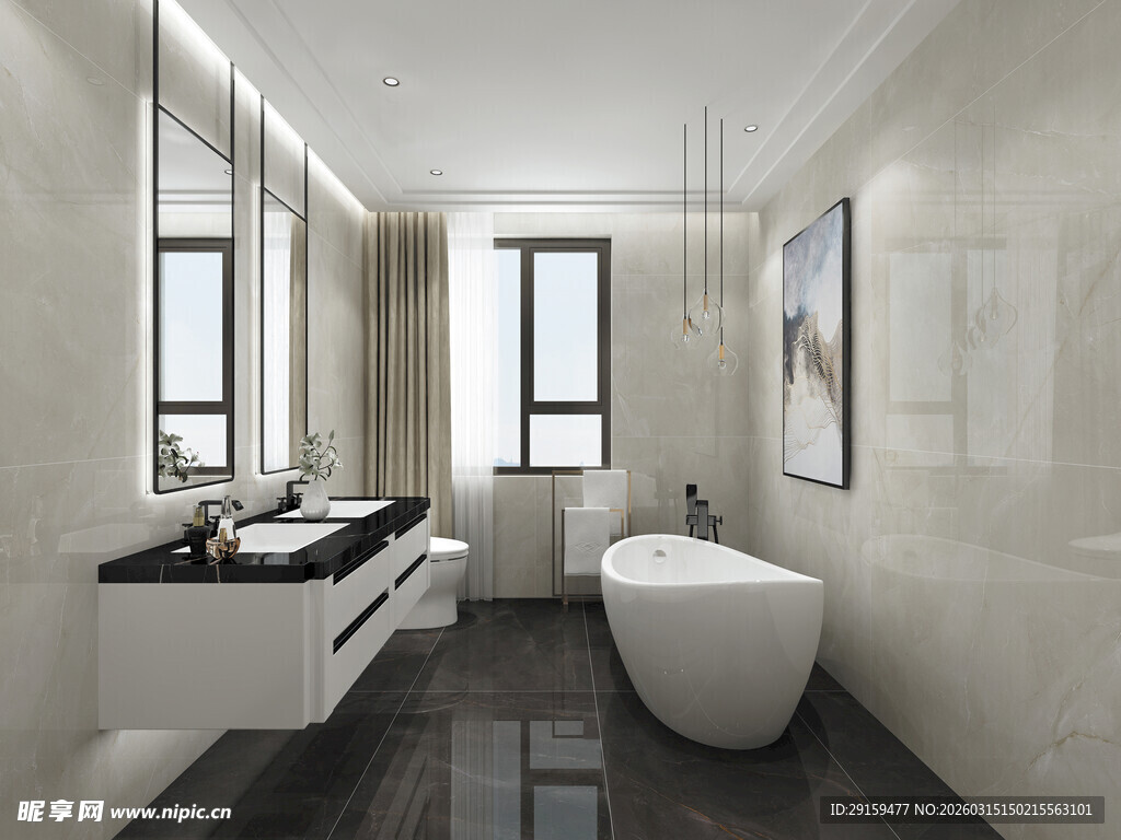 现代简约风浴室设计