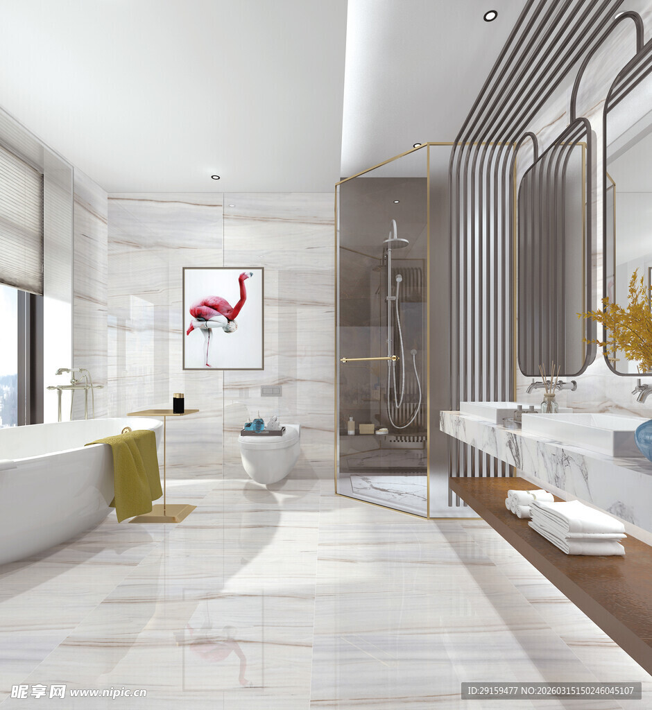 现代奢华风格浴室设计