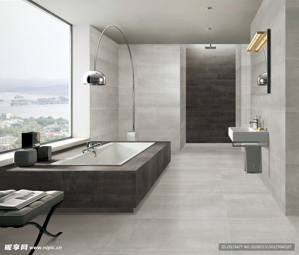 现代简约风格豪华浴室空间