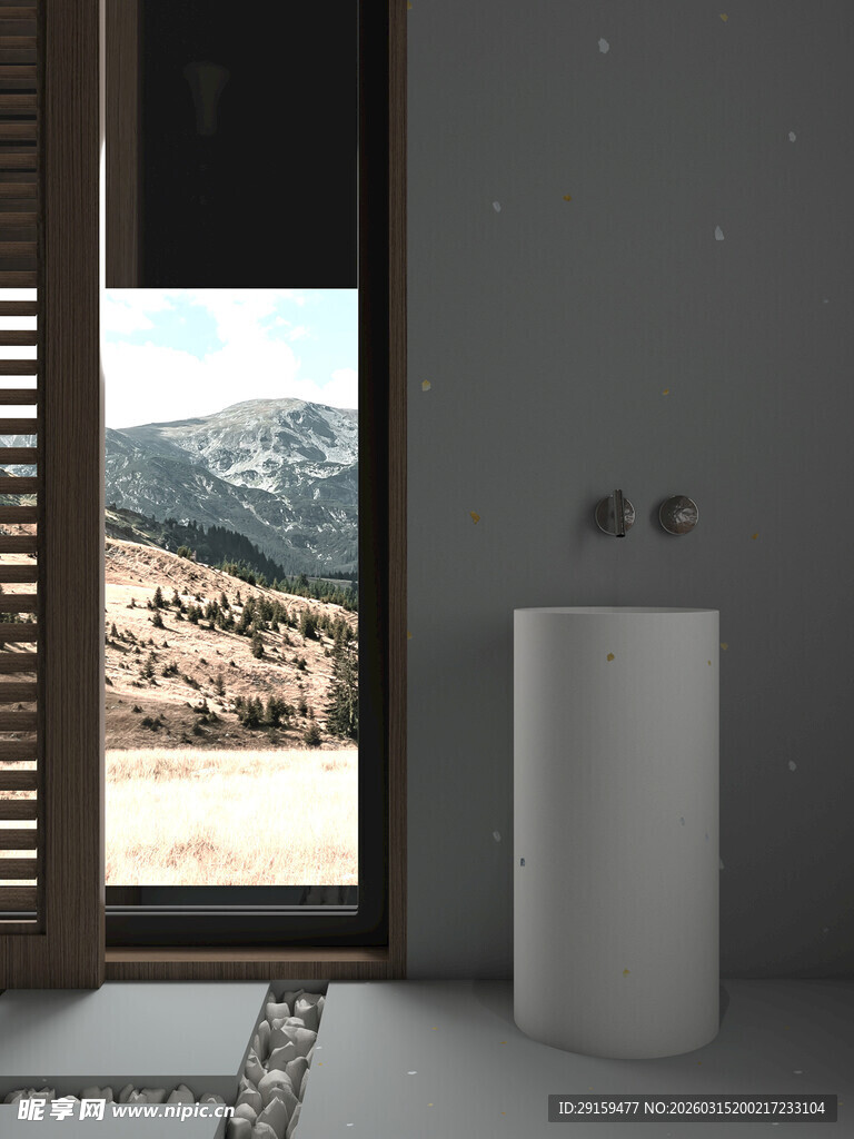 简约室内外景观融合空间