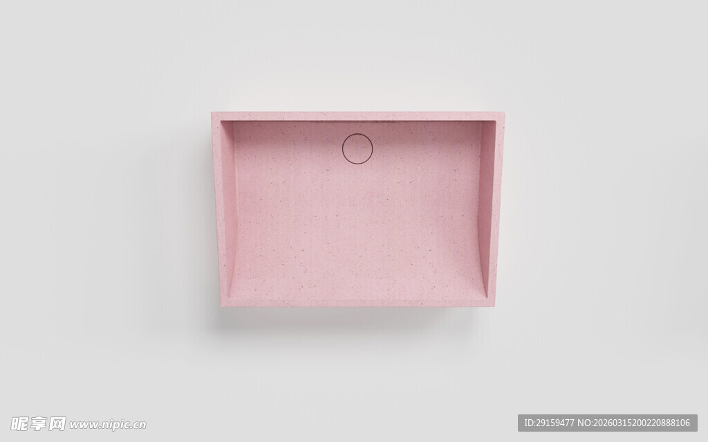 粉色方形托盘展示
