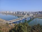 城市跨江大桥风景