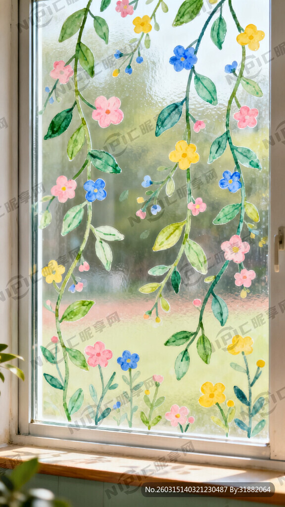 我需要制作一个小学玻璃上的贴花