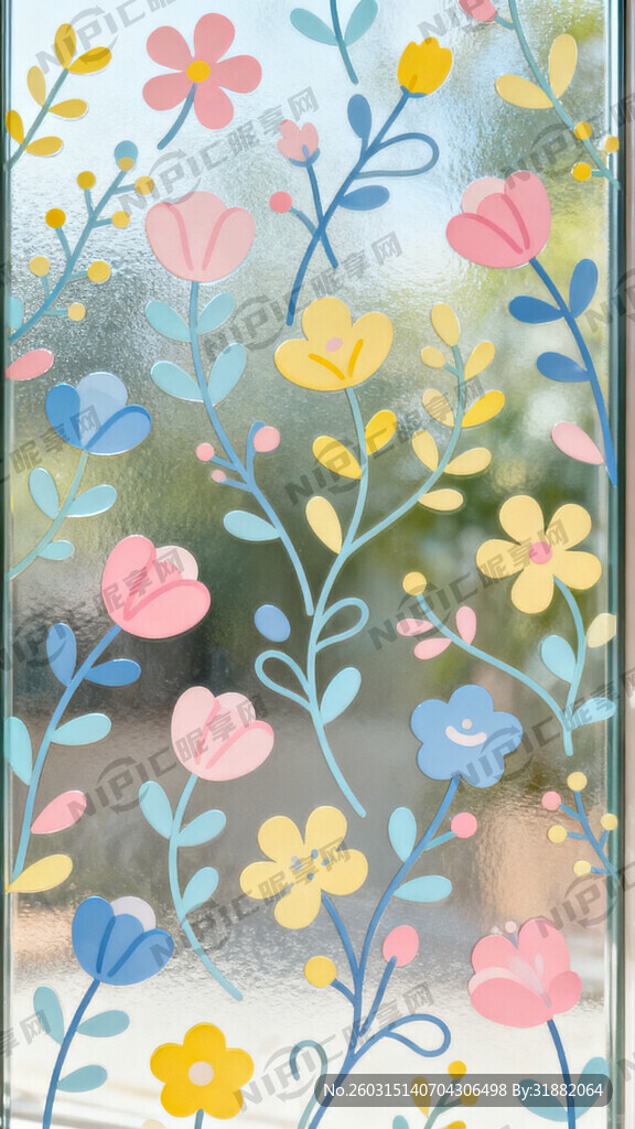 我需要设计 玻璃上贴花    